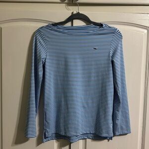 Vineyard Vines Blue Striped Long Sleeve Shirt